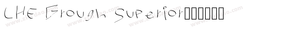 LHF Brough Superior字体转换